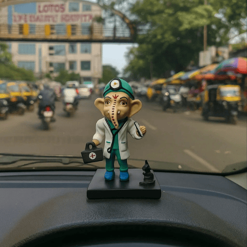 Doctor Ganesha Idol ( 18 CM )