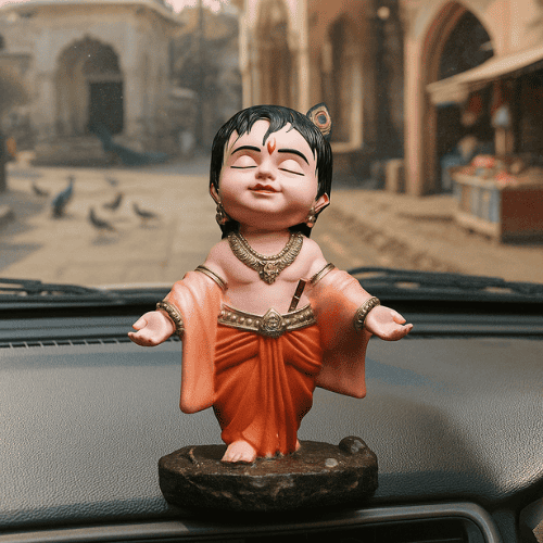Bal Gopal Krishna Idol ( 10 CM ) + FREE 108 Real Krishna Ji Stories eBook Inside!