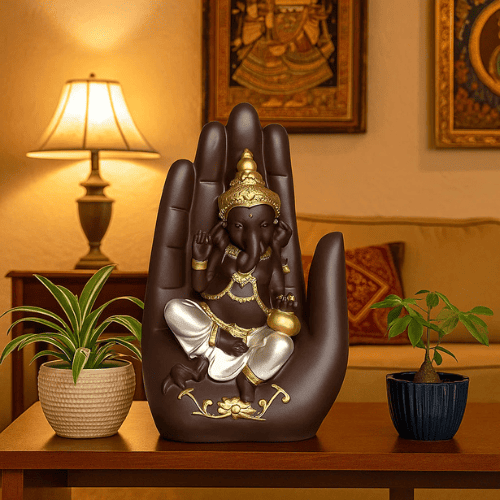 Palm Ganesh Ji Idol ( 17 CM )
