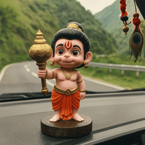 Bal Hanuman with Gada Idol ( 10 CM ) + FREE 108 Real Hanuman Ji Stories eBook Inside!