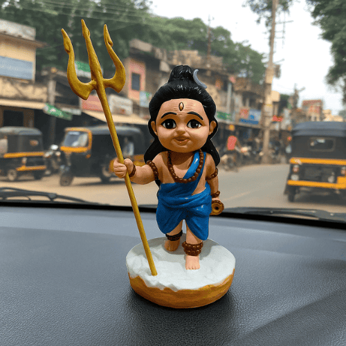 Baal Shiv Ji Idol Status Murti for Home Temple Office Desk, Car Dashboard and Gifting Purpose