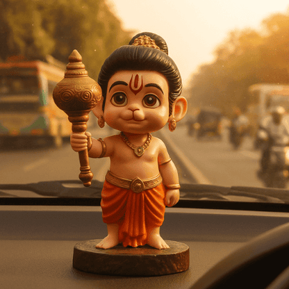 Bal Hanuman with Gada Idol ( 10 CM ) + FREE 108 Real Hanuman Ji Stories eBook Inside!