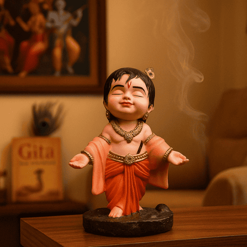 Bal Gopal Krishna Idol ( 10 CM ) + FREE 108 Real Krishna Ji Stories eBook Inside!