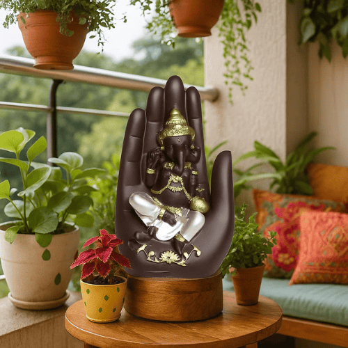 Palm Ganesh Ji Idol ( 17 CM )