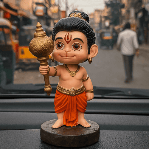 Bal Hanuman with Gada Idol ( 10 CM ) + FREE 108 Real Hanuman Ji Stories eBook Inside!