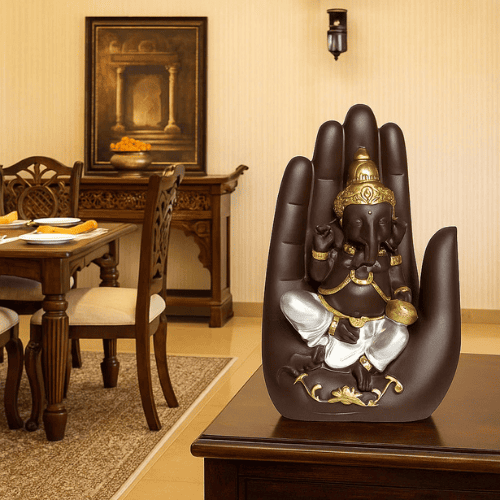 Palm Ganesh Ji Idol ( 17 CM )