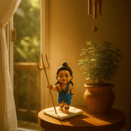 Baal Shiv Ji Idol Status Murti for Home Temple Office Desk, Car Dashboard and Gifting Purpose