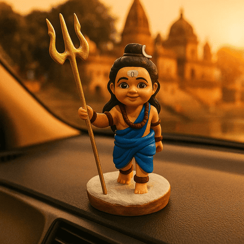 Baal Shiv Ji Idol Status Murti for Home Temple Office Desk, Car Dashboard and Gifting Purpose